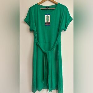 Chaps Mint Green Crewneck Knit Dress